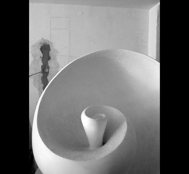 Colossal Spiral in plaster