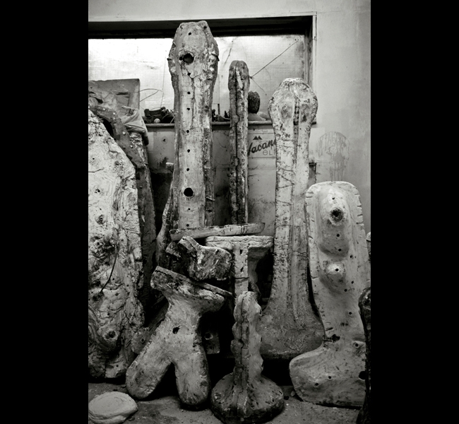 HW moulds in the foundry. Waxes are produced in these moulds, from which the bronze casting is then produced.